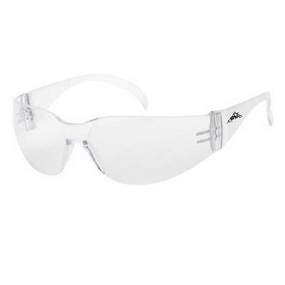 Clear Unbranded Lightweight Wrap-Around Safety Glasses
